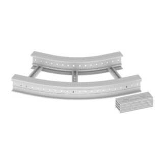 Unex bocht/hoekstuk kabelladder 135×500 ral7035