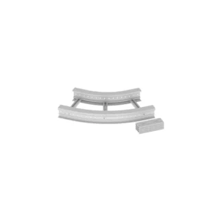 Unex bocht/hoekstuk kabelladder 135×500 ral7035