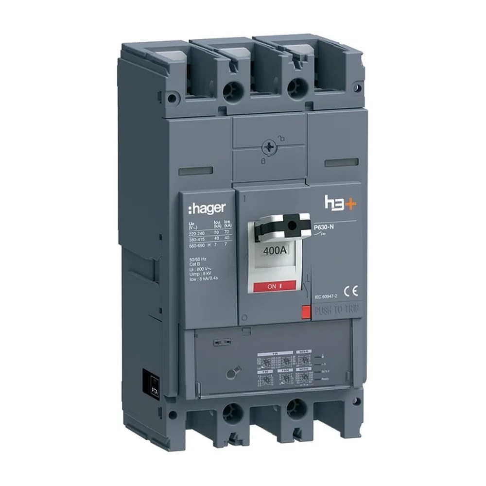 Hager Vermogensautomaat H3+, P630 3-polig 400 A 2806088