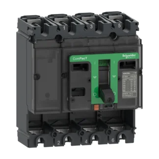 Schneider Electric basisframe, ComPacT Vermogenschakelaar 4-polig 160 A