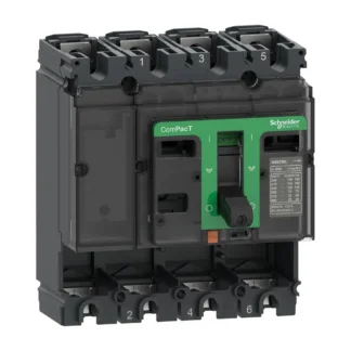Schneider Electric ComPact 4-polige vermogenschakelaar 4-polig 250 A