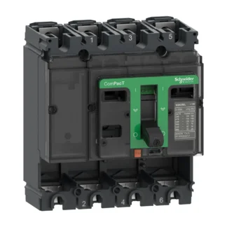 Schneider Electric basisframe, ComPacT Vermogenschakelaar 4-polig 250 A