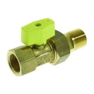 Vsh Gaskogelkraan messing 1/2″bn.xkoppeling