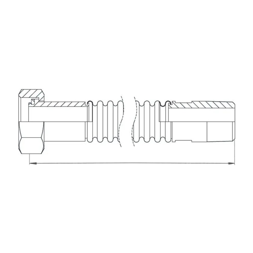 Vsh flexibele metalen aansluitleiding (uittrekbaar)