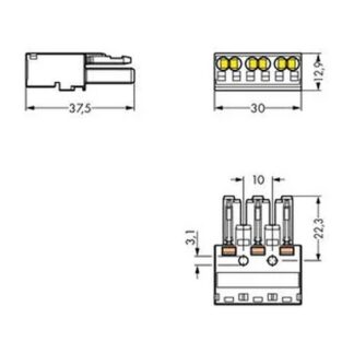 Wago connector voor insteekbare gebouwinstallatie
