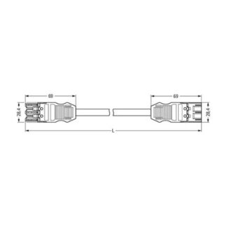 WAGO WINSTA patchkabel 3-polig 20 A 3808886