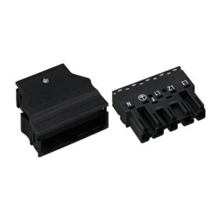 Wago Midi Steker connector voor insteekbare gebouwinstallatie zwart