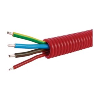 Wavin voorbedrade flexbuis VD flexibele buis draad Rood