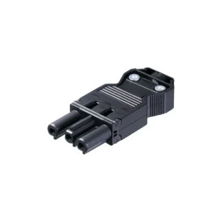 Wieland connector voor insteekbare gebouwinstallatie zwart