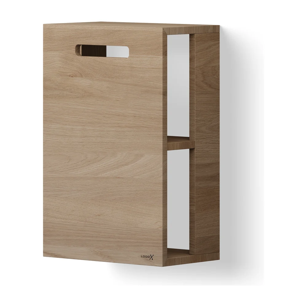 Looox Wooden Basic Cube badmeubelkast Wand Laag 2860563