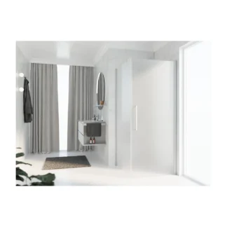 Novellini Young Fg zijwand voor bad en douche satin